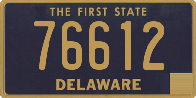 DE license plate 76612