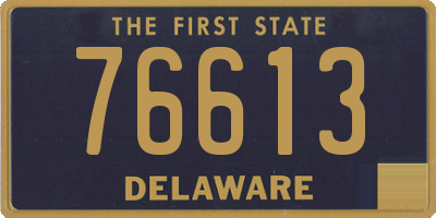 DE license plate 76613