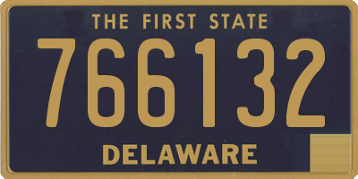 DE license plate 766132