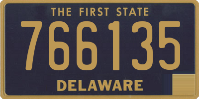 DE license plate 766135