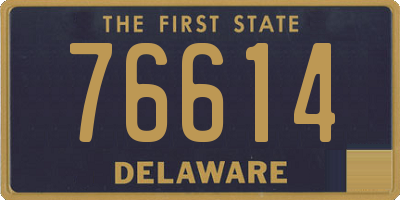 DE license plate 76614