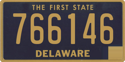 DE license plate 766146