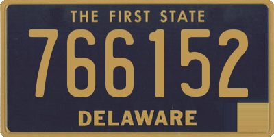 DE license plate 766152