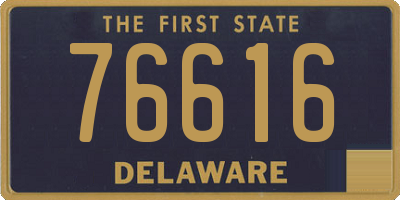 DE license plate 76616