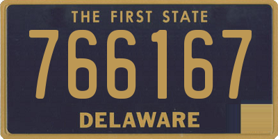 DE license plate 766167