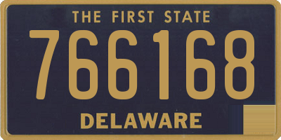 DE license plate 766168