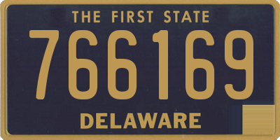 DE license plate 766169