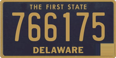 DE license plate 766175