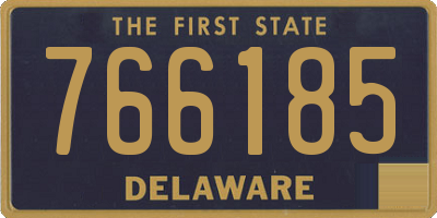 DE license plate 766185