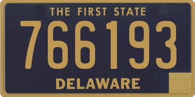 DE license plate 766193