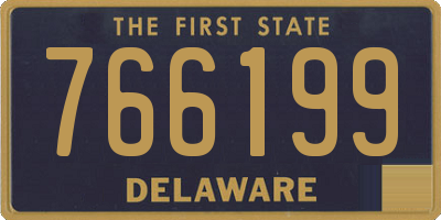 DE license plate 766199