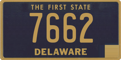 DE license plate 7662