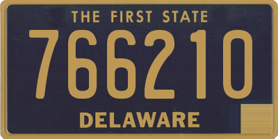 DE license plate 766210