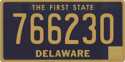 DE license plate 766230