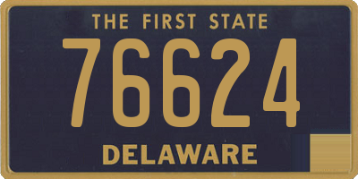 DE license plate 76624