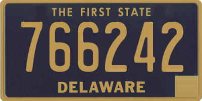 DE license plate 766242