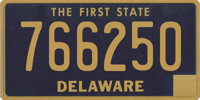 DE license plate 766250