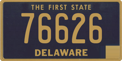 DE license plate 76626