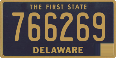 DE license plate 766269