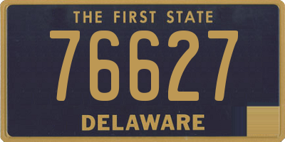 DE license plate 76627