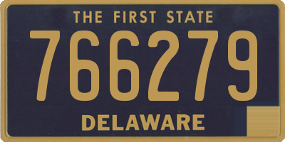 DE license plate 766279