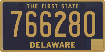 DE license plate 766280