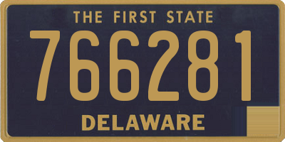 DE license plate 766281
