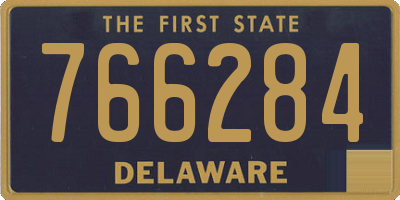 DE license plate 766284
