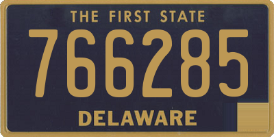 DE license plate 766285