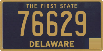 DE license plate 76629