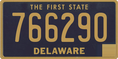 DE license plate 766290