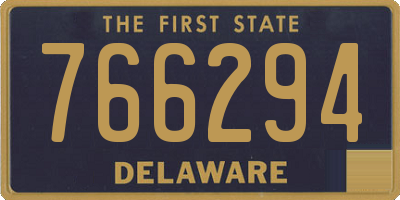 DE license plate 766294