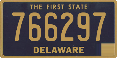 DE license plate 766297