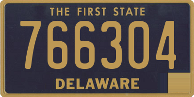 DE license plate 766304