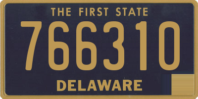 DE license plate 766310
