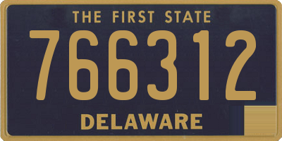 DE license plate 766312