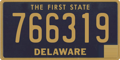 DE license plate 766319