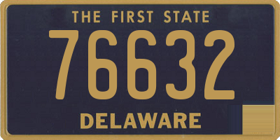 DE license plate 76632