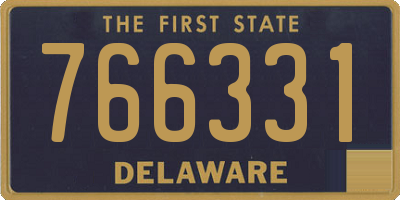 DE license plate 766331