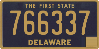 DE license plate 766337