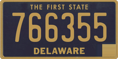 DE license plate 766355