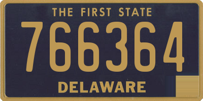 DE license plate 766364
