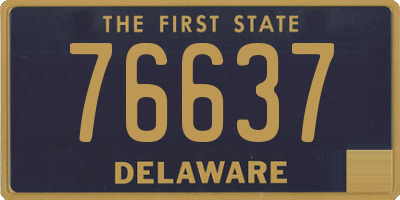 DE license plate 76637