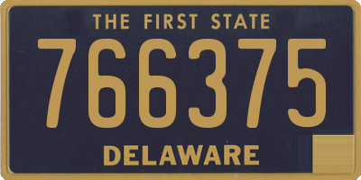 DE license plate 766375