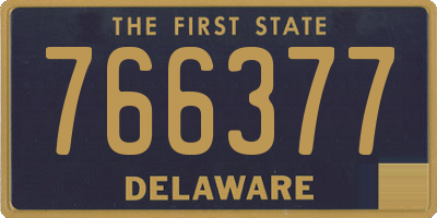 DE license plate 766377
