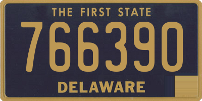 DE license plate 766390