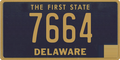 DE license plate 7664