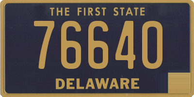 DE license plate 76640
