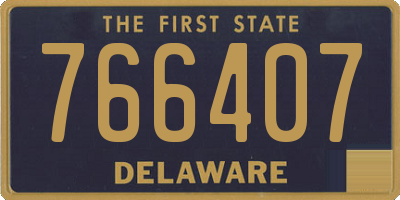 DE license plate 766407
