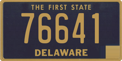 DE license plate 76641